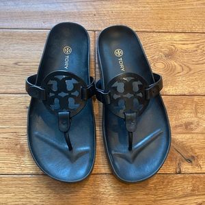 Tory Burch Miller Cloud Sandal-Black-Sz.7-Like New-Excellent Condition